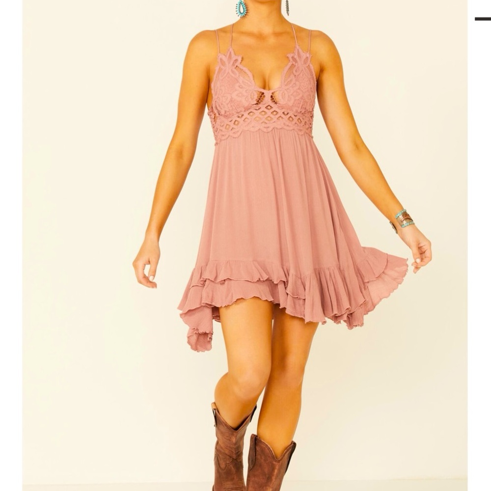 Free People Adella Slip Dress